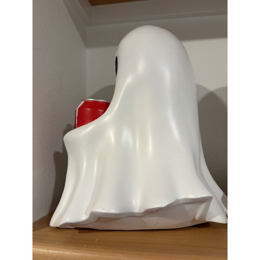 Viral Ghost Holding Coke Statue | Halloween Decor | Spooky Cute Shelf Décor - Picture 3 of 4